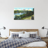Aussicht auf die Waldo-Hancock-Brücke Leinwanddruck (Insitu (Schlafzimmer))