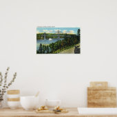 Aussicht auf die Waldo-Hancock-Brücke Poster (Küche)