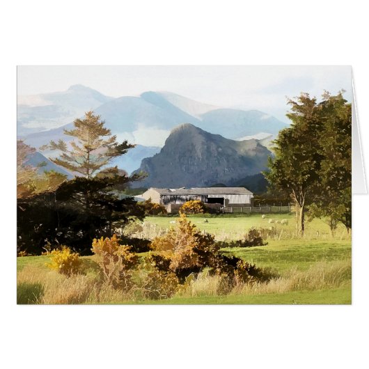 AUSSICHT AUF DIE WALES-KARTE (Vorderseite (Horizontal))