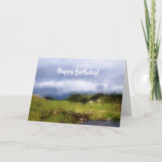 AUSSICHT AUF DIE WALES-KARTE KARTE (Vorderseite)