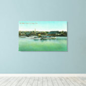 Aussicht auf die Wasserfront San Diego, CA Leinwanddruck (Insitu (Holzboden))