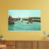 Aussicht auf die Water FrontRedwood City, CA Leinwanddruck (Insitu (Wohnzimmer))