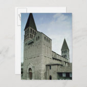 Aussicht auf die Westfassade, 10.-11. Jahrhundert Postkarte (Vorne/Hinten)