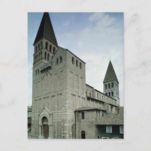 Aussicht auf die Westfassade, 10.-11. Jahrhundert Postkarte (Vorderseite)