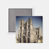 Aussicht auf die Westfassade, c.1220-70 Magnet (Vorderseite/Rückseite)