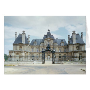 Aussicht auf die Westfassade des Chateau de Maison