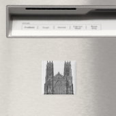 Aussicht auf die Westfront der Yorker Kathedrale Magnet (In Situ (Geschirrspüler))