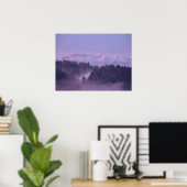 Aussicht auf die Wintertatra Poster (Heimbüro)