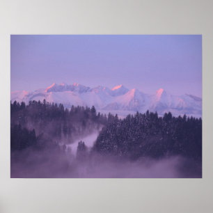Aussicht auf die Wintertatra Poster