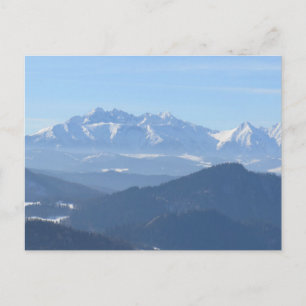 Aussicht auf die Wintertatra Postkarte