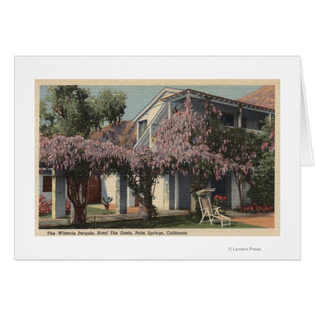 Aussicht auf die Wisteria Pergola, Oasis Hotel (Vorderseite (Horizontal))