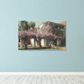 Aussicht auf die Wisteria Pergola, Oasis Hotel Leinwanddruck (Insitu (Holzboden))