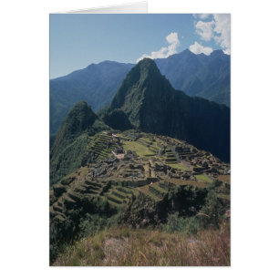 Aussicht auf die Zitadelle von Machu Picchu