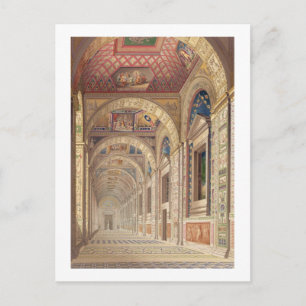 Aussicht auf die zweite Etage Loggia im Vatikan, w Postkarte