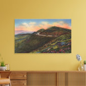 Aussicht auf die Zwillingsspitzen und Autobahn Leinwanddruck (Insitu (Wohnzimmer))