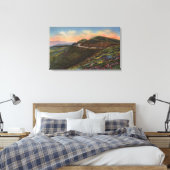 Aussicht auf die Zwillingsspitzen und Autobahn Leinwanddruck (Insitu (Schlafzimmer))