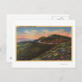 Aussicht auf die Zwillingsspitzen und Autobahn Postkarte (Vorne/Hinten)