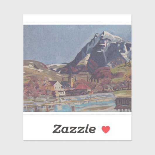 Aussicht auf Dolný Kubín von Arnold Peter Weisz Aufkleber (Blatt)