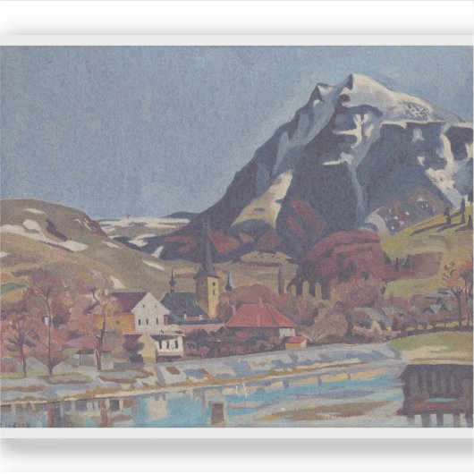 Aussicht auf Dolný Kubín von Arnold Peter Weisz Aufkleber (Vorderseite)