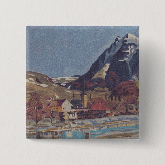 Aussicht auf Dolný Kubín von Arnold Peter Weisz Button (Vorderseite)