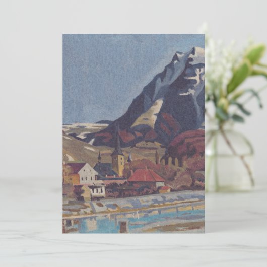 Aussicht auf Dolný Kubín von Arnold Peter Weisz Einladung (Stehend Vorderseite)