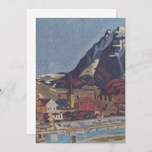 Aussicht auf Dolný Kubín von Arnold Peter Weisz Einladung (Vorne/Hinten)