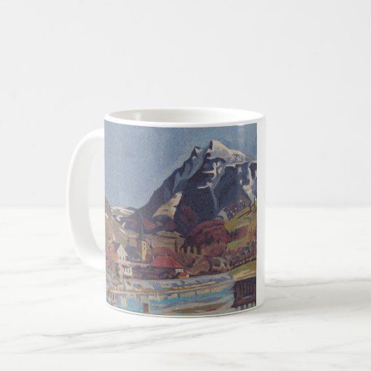 Aussicht auf Dolný Kubín von Arnold Peter Weisz Kaffeetasse (Vorderseite Links)