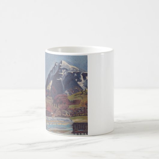 Aussicht auf Dolný Kubín von Arnold Peter Weisz Kaffeetasse (Mittel)