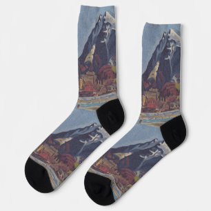 Aussicht auf Dolný Kubín von Arnold Peter Weisz Socken