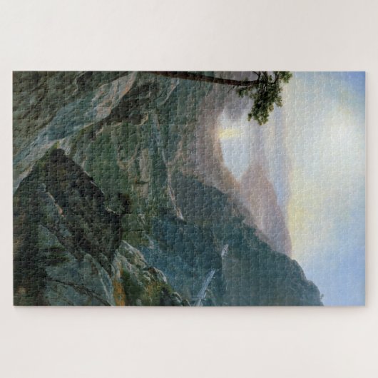 Aussicht auf Donner-See, Albert Bierstadt Puzzle (Horizontal)