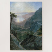 Aussicht auf Donner-See, Albert Bierstadt Puzzle (Vertikal)