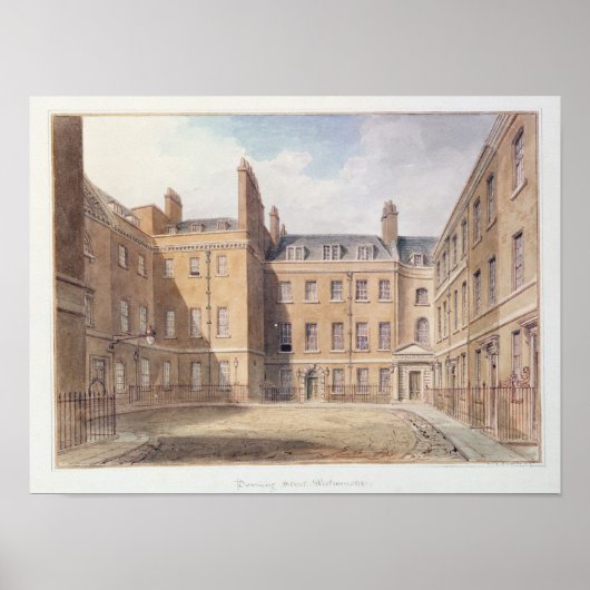 Aussicht auf Downing Street, Westminster Poster (Vorne)