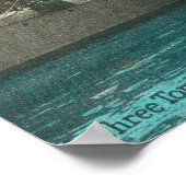 Aussicht auf drei Torpedo-Bootzerstörer im Dock Poster (Ecke)