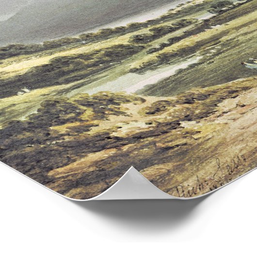 Aussicht auf Dunloe Castle, Killarney, 1805 Poster (Ecke)