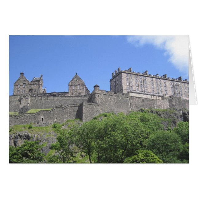 Aussicht auf Edinburgh Castle, Edinburgh, Schottla (Vorderseite (Horizontal))