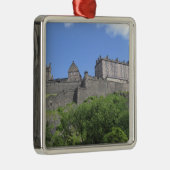 Aussicht auf Edinburgh Castle, Edinburgh, Schottla Ornament Aus Metall (Rechts)