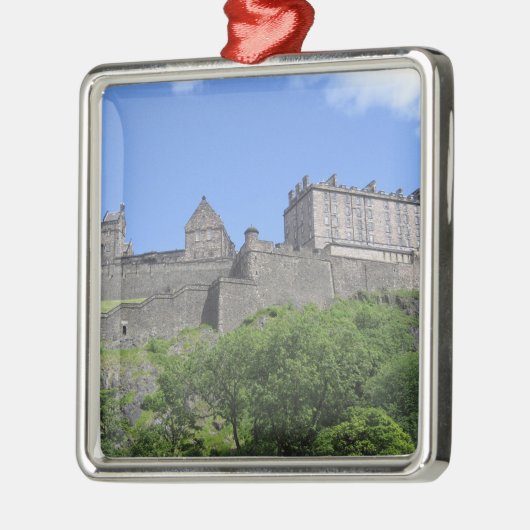 Aussicht auf Edinburgh Castle, Edinburgh, Schottla Ornament Aus Metall (Links)