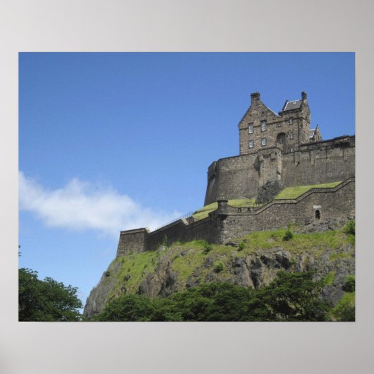 Aussicht auf Edinburgh Castle, Edinburgh, Schottla Poster (Vorne)