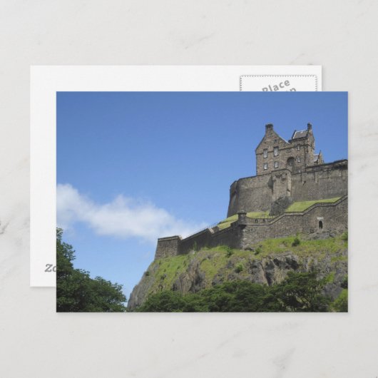 Aussicht auf Edinburgh Castle, Edinburgh, Schottla Postkarte (Vorne/Hinten)