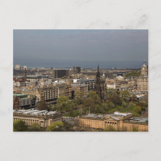 Aussicht auf Edinburgh Postkarte (Vorderseite)