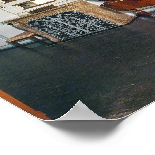 Aussicht auf ein Zimmer mit Flügel Poster (Ecke)