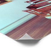 Aussicht auf ein Zimmer mit Flügel Poster (Ecke)