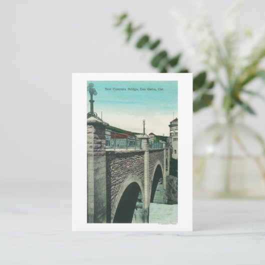 Aussicht auf eine Betonbrücke Los Gatos, CA Postkarte (Stehend Vorderseite)
