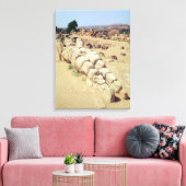 Aussicht auf eine der gigantischen Telemon-Statuen Leinwanddruck (Insitu (Wohnzimmer))