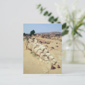 Aussicht auf eine der gigantischen Telemon-Statuen Postkarte (Stehend Vorderseite)