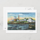 Aussicht auf eine Fischzucht, Hummerzucht Postkarte (Vorne/Hinten)