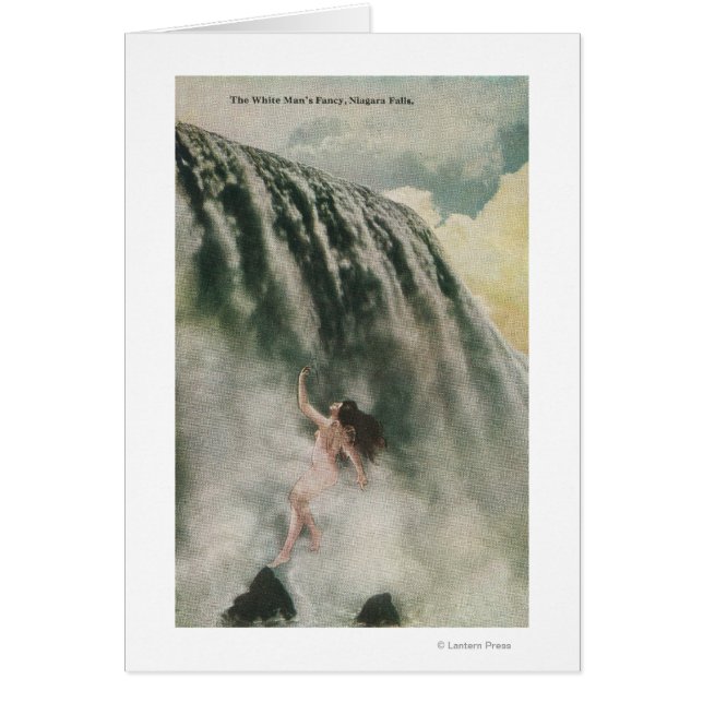 Aussicht auf eine Frau in den Wasserfällen (Vorne)