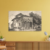 Aussicht auf eine Kirche in Bukarest Leinwanddruck (Insitu (Wohnzimmer))