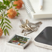 Aussicht auf eine kleine Residenz Schlüsselanhänger (Seite)