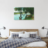 Aussicht auf eine Landung des Bootes auf dem russi Leinwanddruck (Insitu (Schlafzimmer))